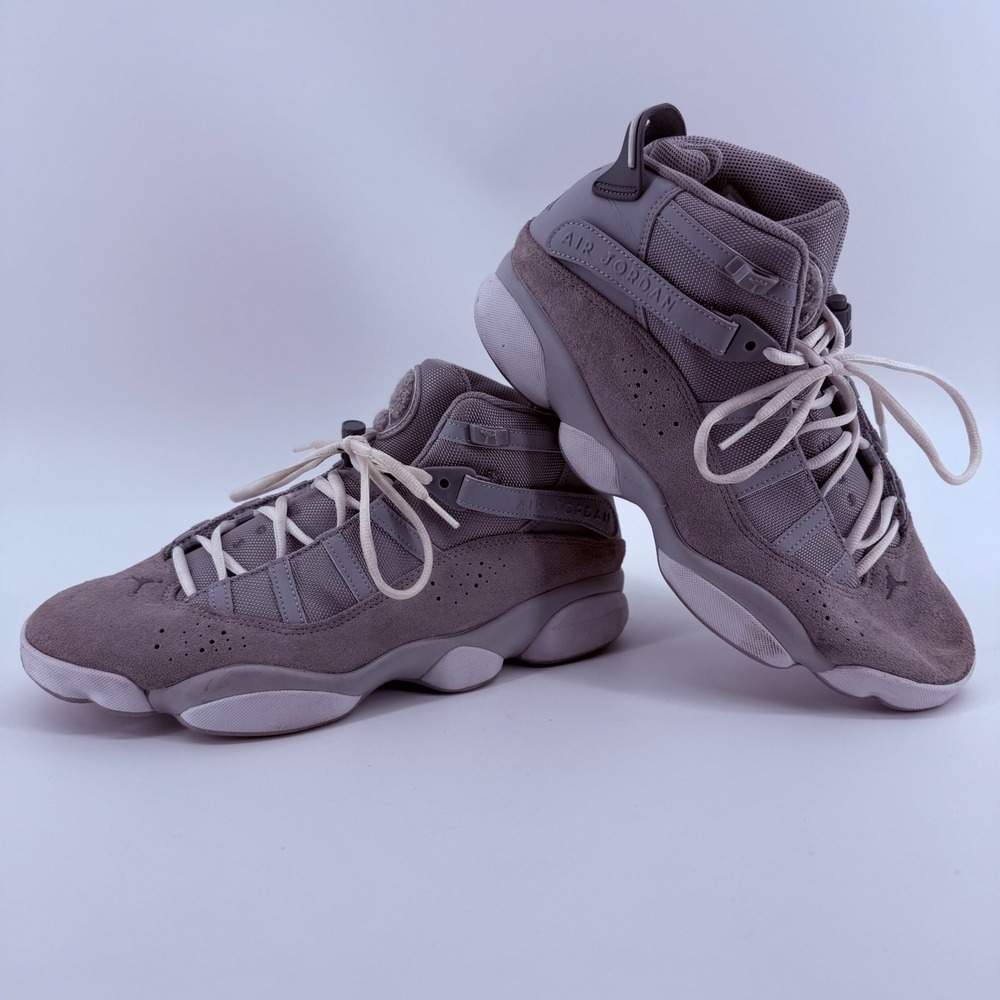 Nike Air Jordan 6 Rings Cool Grey Mens Basketball Sneakers 322992-009 Size 12